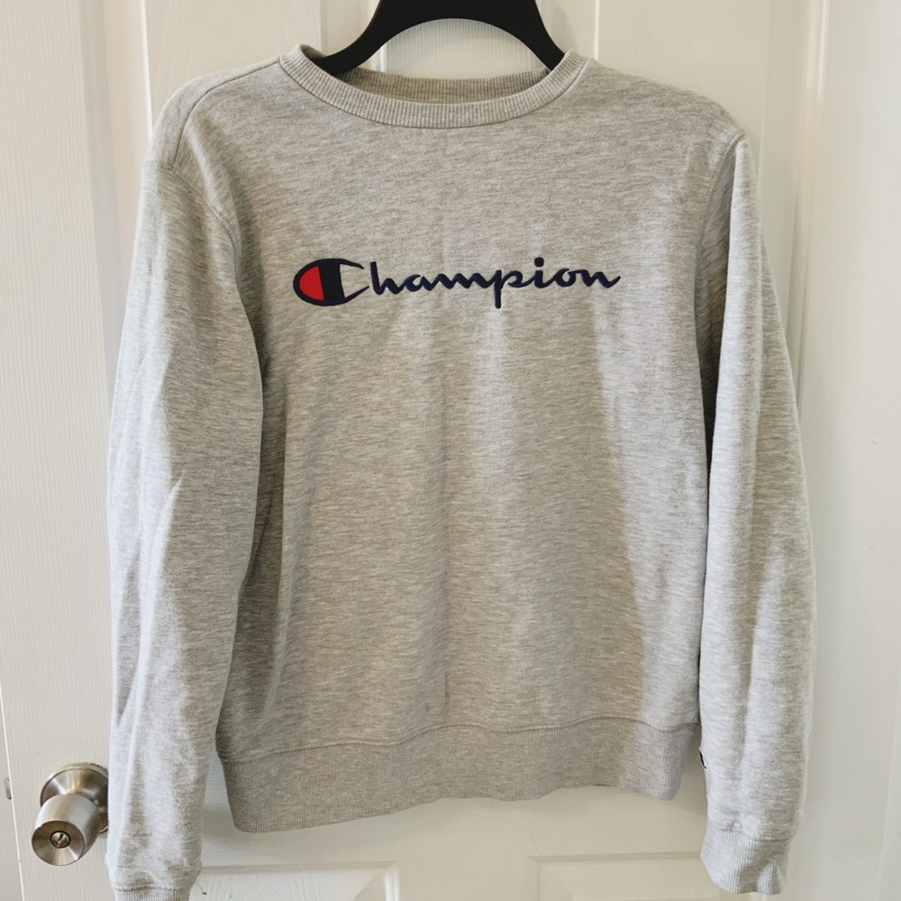 Champion Heather Gray Fleece Sweatshirt